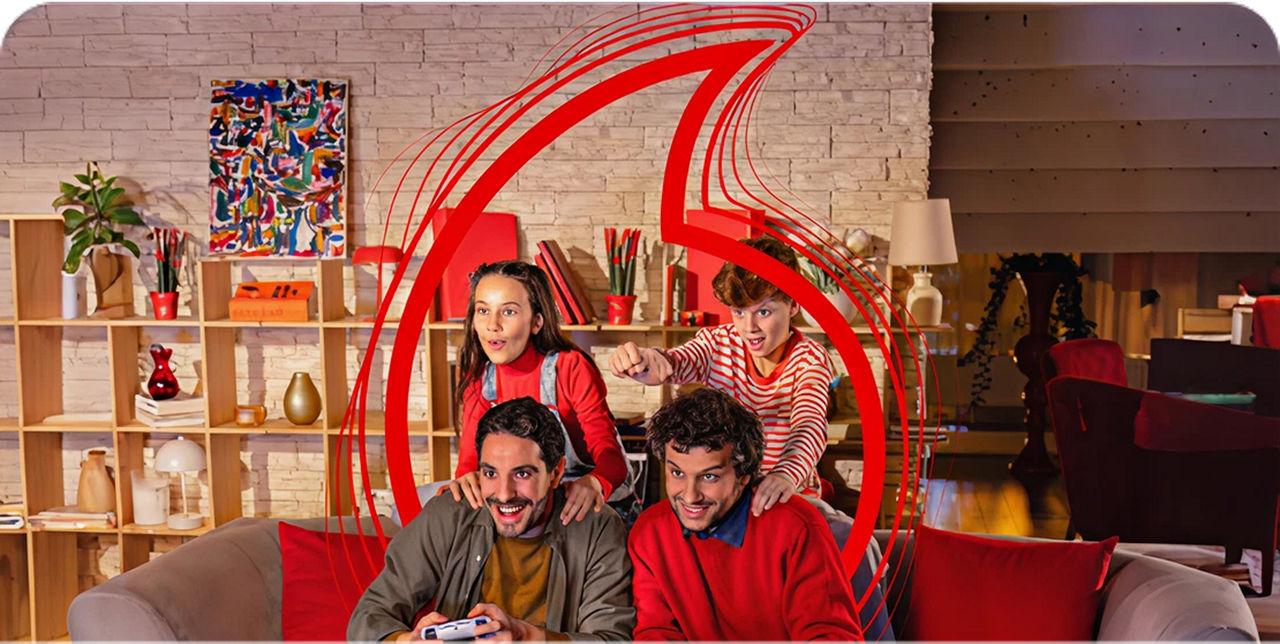 Item model assembly item model Vodafone GigaFibra 300 + Digitalb Familjare img en