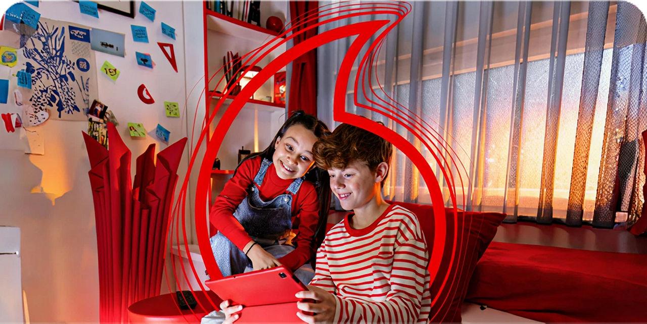 Item model assembly item model Vodafone GigaFibra 1000 + Digitalb Familjare img en